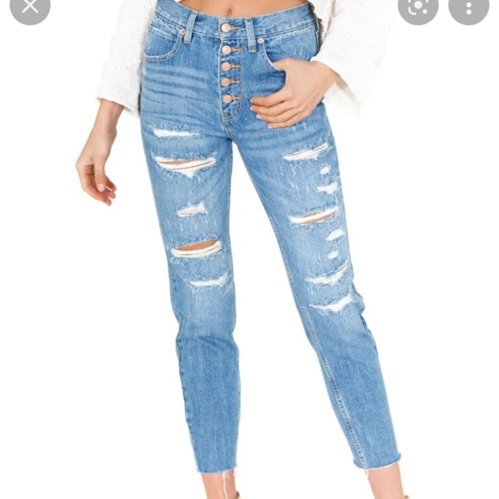 Free People Blossom Rigid Skinny Jeans